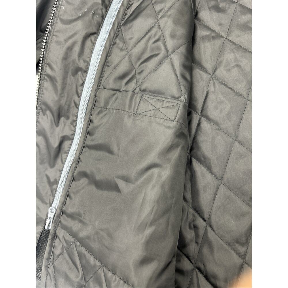 Joe Rocket Full Zip Wind Coat Size Zip Out Quilted Liner Men’s Size LARGE Black - Picture 7 of 10